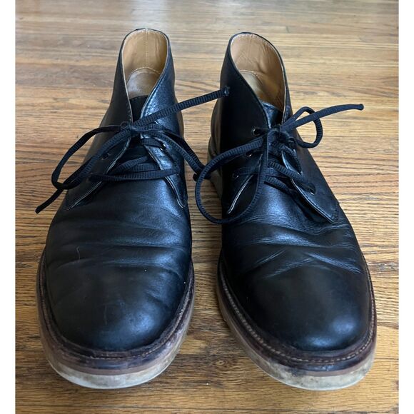 COACH Black Leather Chucka Lace Up Ankle Boots Shoes  Mens Size 10